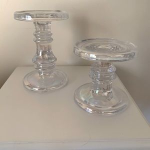 Iridescent Pillar Candle Holders
